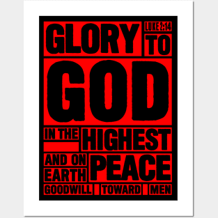 Luke 2:14 Glory to God in the Highest Posters and Art